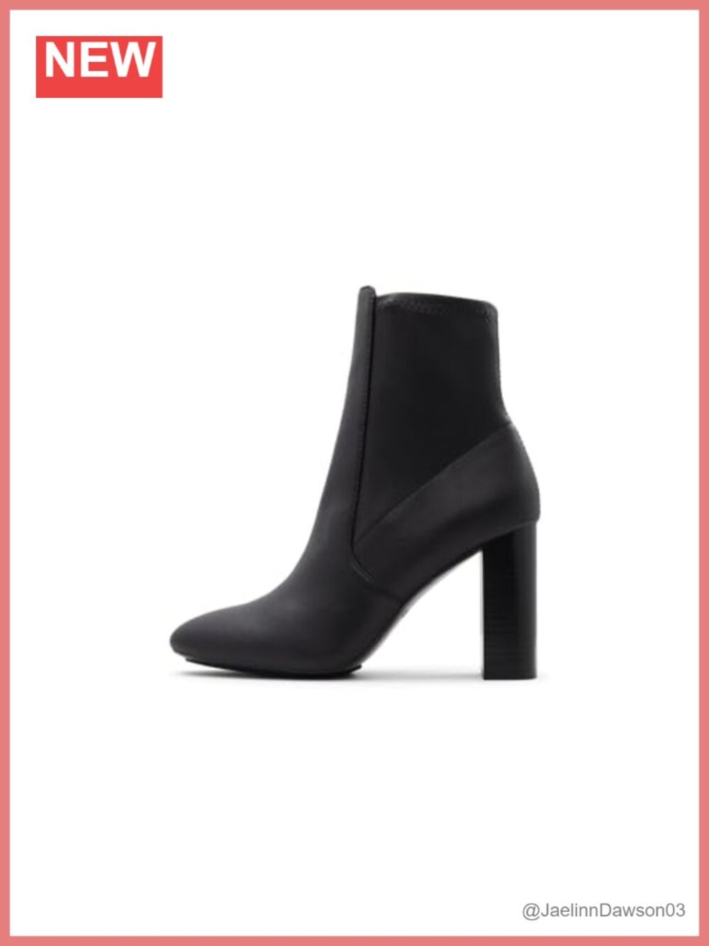 ALDO Laurella Ankle Bootie Block Heel Zip Closure Synthetic